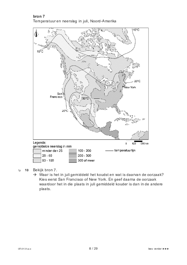 Opgaven examen VMBO GLTL aardrijkskunde 2022, tijdvak 3. Pagina 8
