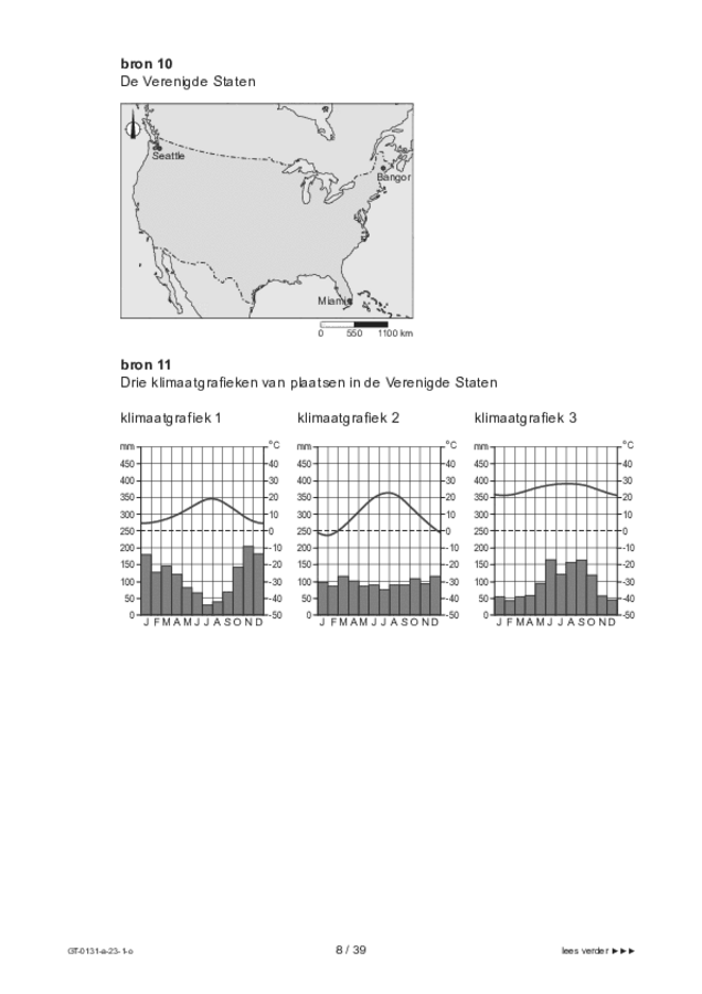 Opgaven examen VMBO GLTL aardrijkskunde 2023, tijdvak 1. Pagina 8