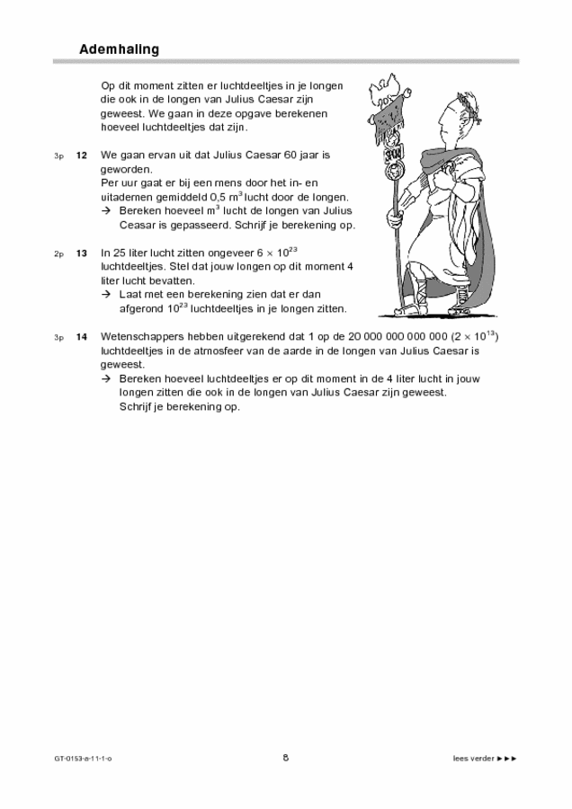 Opgaven examen VMBO GLTL wiskunde 2011, tijdvak 1. Pagina 8