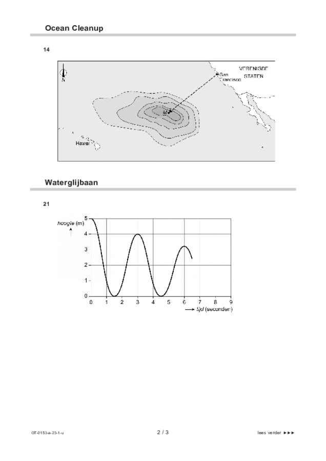 Uitwerkbijlage examen VMBO GLTL wiskunde 2023, tijdvak 1. Pagina 2