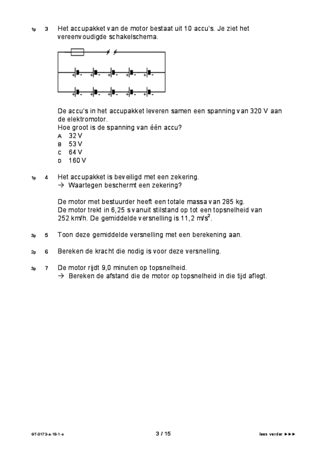 Opgaven examen VMBO GLTL natuur- en scheikunde 1 2018, tijdvak 1. Pagina 3