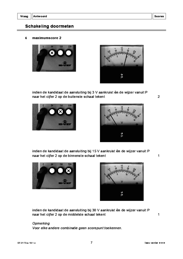 Correctievoorschrift examen VMBO GLTL natuur- en scheikunde 1 2019, tijdvak 1. Pagina 7