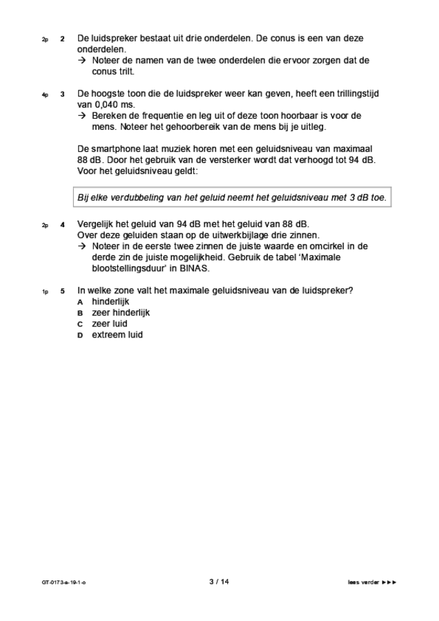 Opgaven examen VMBO GLTL natuur- en scheikunde 1 2019, tijdvak 1. Pagina 3