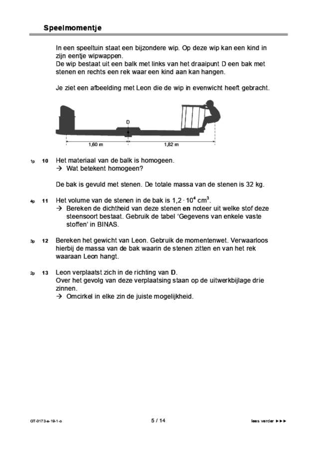 Opgaven examen VMBO GLTL natuur- en scheikunde 1 2019, tijdvak 1. Pagina 5