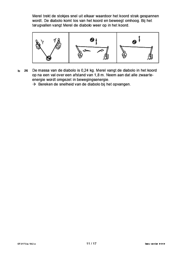 Opgaven examen VMBO GLTL natuur- en scheikunde 1 2019, tijdvak 2. Pagina 11