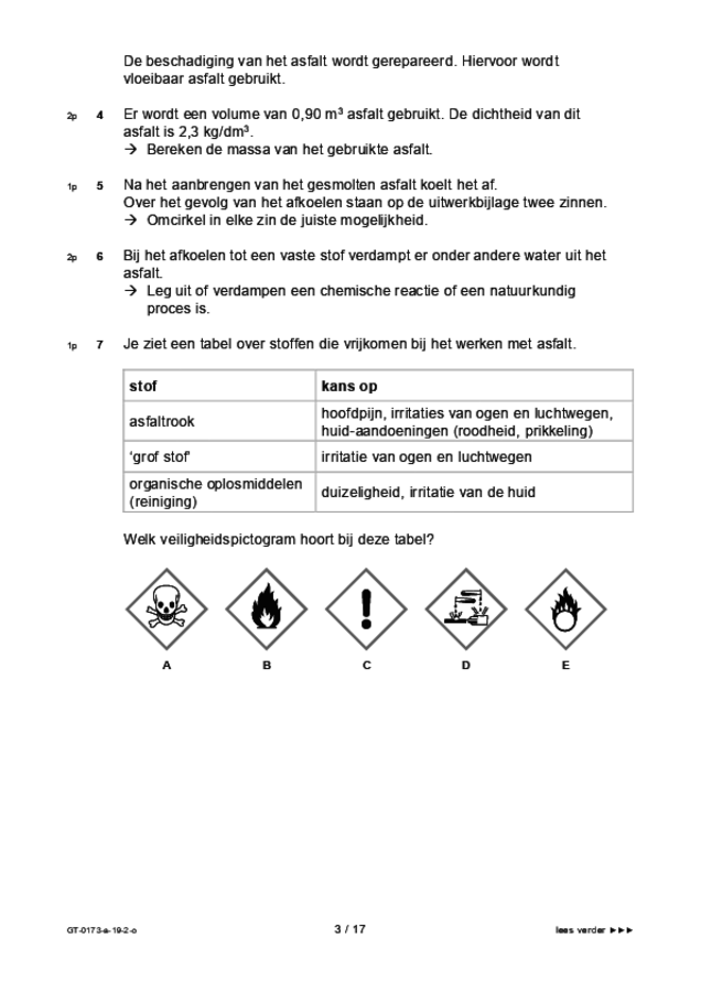 Opgaven examen VMBO GLTL natuur- en scheikunde 1 2019, tijdvak 2. Pagina 3