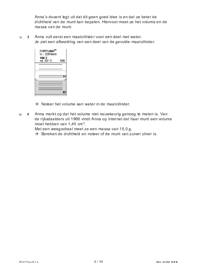 Opgaven examen VMBO GLTL natuur- en scheikunde 1 2022, tijdvak 1. Pagina 3