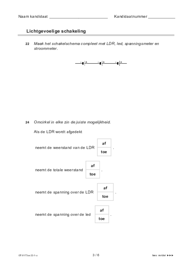 Uitwerkbijlage examen VMBO GLTL natuur- en scheikunde 1 2022, tijdvak 1. Pagina 3