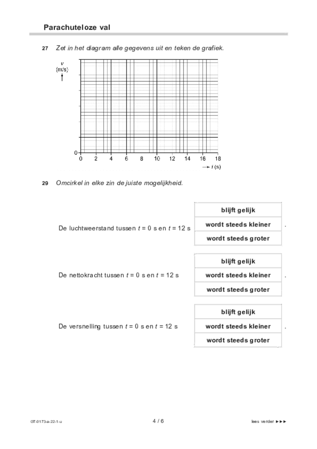 Uitwerkbijlage examen VMBO GLTL natuur- en scheikunde 1 2022, tijdvak 1. Pagina 4