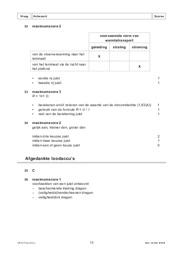 Correctievoorschrift examen VMBO GLTL natuur- en scheikunde 1 2022, tijdvak 2. Pagina 13