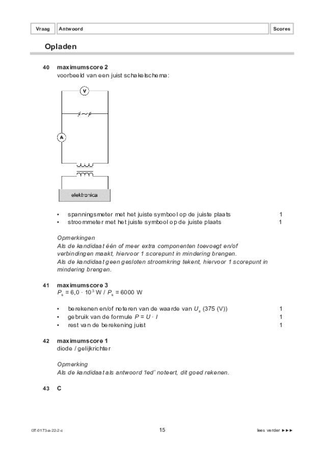 Correctievoorschrift examen VMBO GLTL natuur- en scheikunde 1 2022, tijdvak 2. Pagina 15
