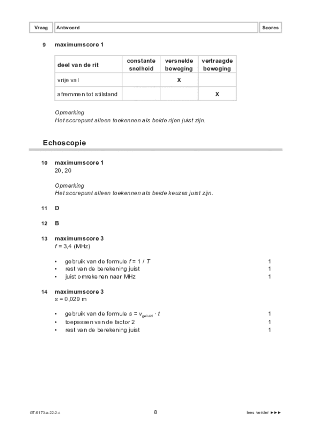 Correctievoorschrift examen VMBO GLTL natuur- en scheikunde 1 2022, tijdvak 2. Pagina 8