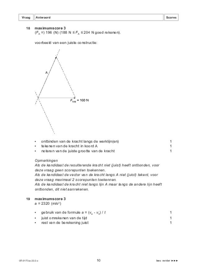 Correctievoorschrift examen VMBO GLTL natuur- en scheikunde 1 2022, tijdvak 2. Pagina 10