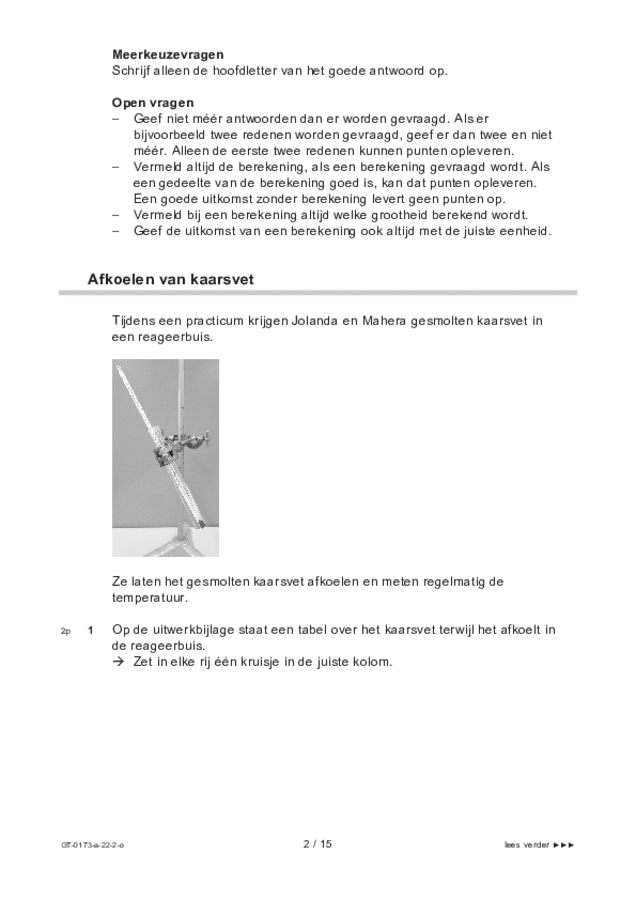 Opgaven examen VMBO GLTL natuur- en scheikunde 1 2022, tijdvak 2. Pagina 2