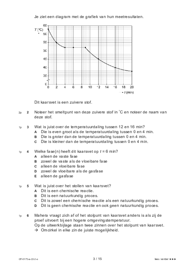 Opgaven examen VMBO GLTL natuur- en scheikunde 1 2022, tijdvak 2. Pagina 3