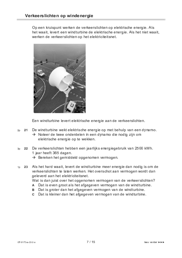 Opgaven examen VMBO GLTL natuur- en scheikunde 1 2022, tijdvak 2. Pagina 7