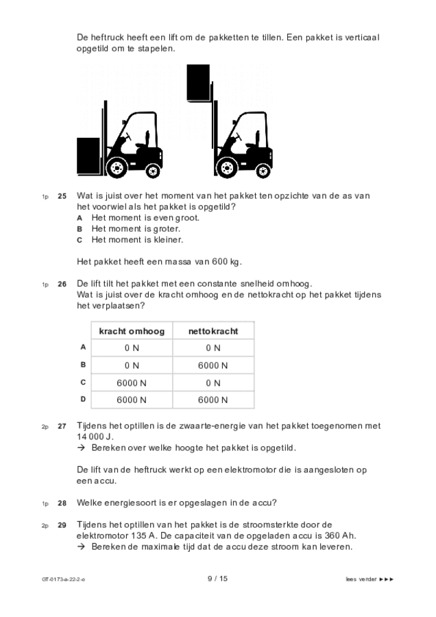 Opgaven examen VMBO GLTL natuur- en scheikunde 1 2022, tijdvak 2. Pagina 9