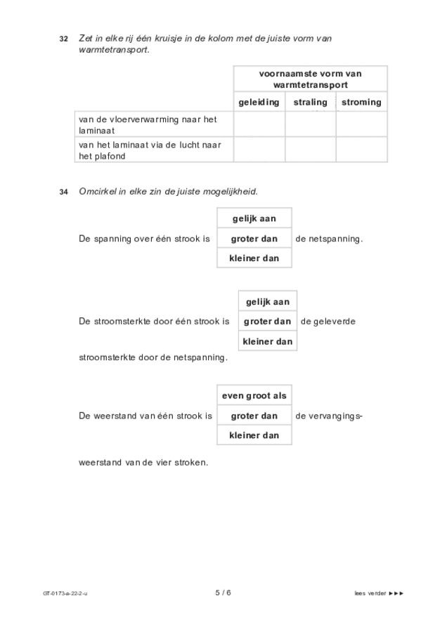 Uitwerkbijlage examen VMBO GLTL natuur- en scheikunde 1 2022, tijdvak 2. Pagina 5