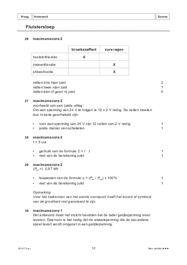 Correctievoorschrift examen VMBO GLTL natuur- en scheikunde 1 2022, tijdvak 3. Pagina 12