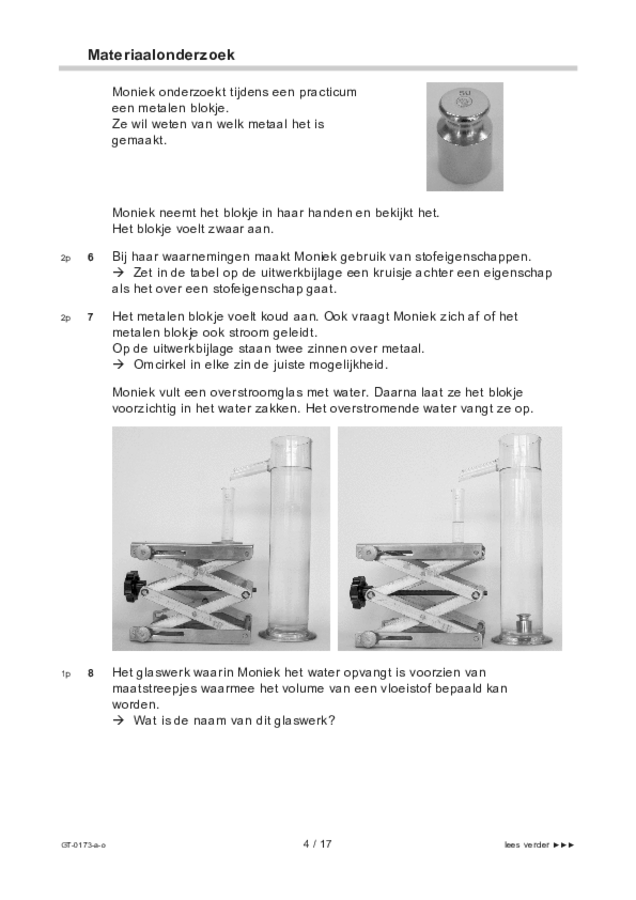 Opgaven examen VMBO GLTL natuur- en scheikunde 1 2022, tijdvak 3. Pagina 4