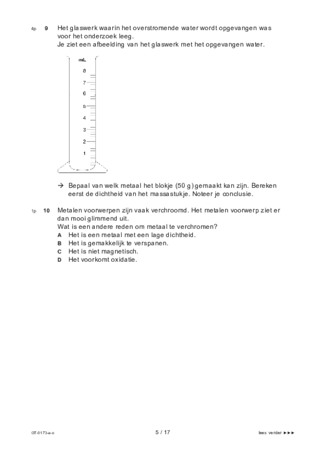 Opgaven examen VMBO GLTL natuur- en scheikunde 1 2022, tijdvak 3. Pagina 5