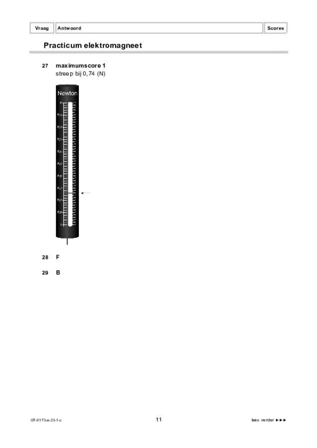 Correctievoorschrift examen VMBO GLTL natuur- en scheikunde 1 2023, tijdvak 1. Pagina 11