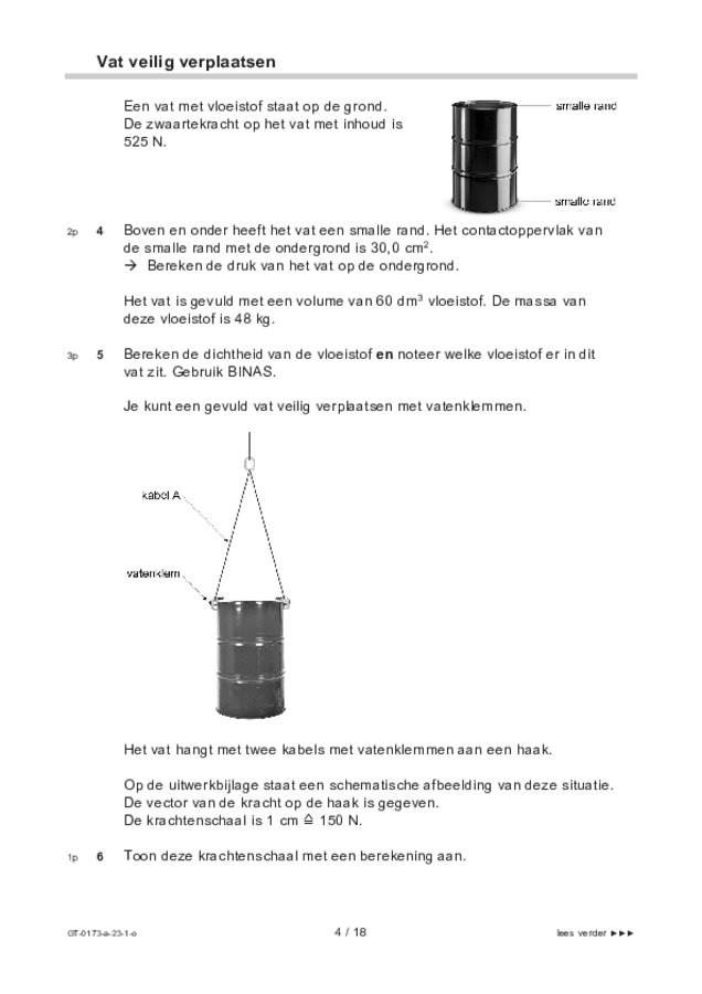 Opgaven examen VMBO GLTL natuur- en scheikunde 1 2023, tijdvak 1. Pagina 4