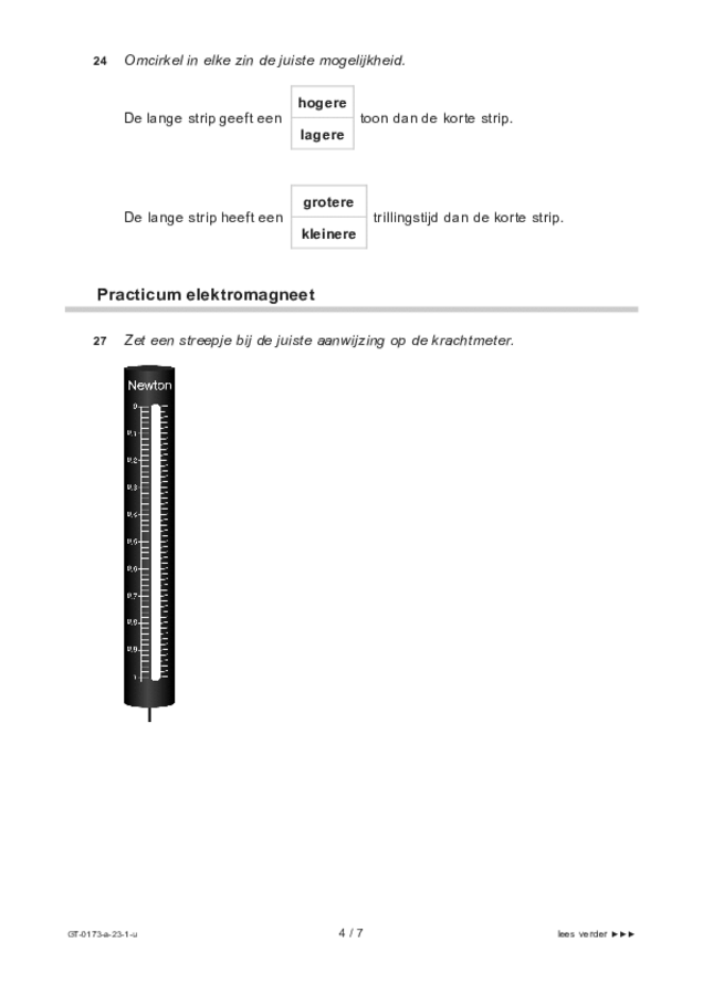 Uitwerkbijlage examen VMBO GLTL natuur- en scheikunde 1 2023, tijdvak 1. Pagina 4