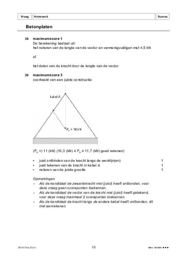 Correctievoorschrift examen VMBO GLTL natuur- en scheikunde 1 2023, tijdvak 2. Pagina 13