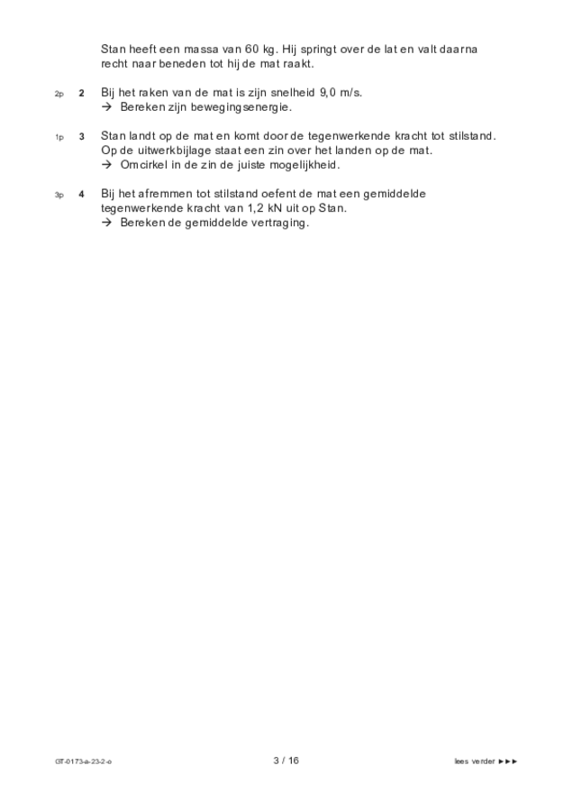 Opgaven examen VMBO GLTL natuur- en scheikunde 1 2023, tijdvak 2. Pagina 3