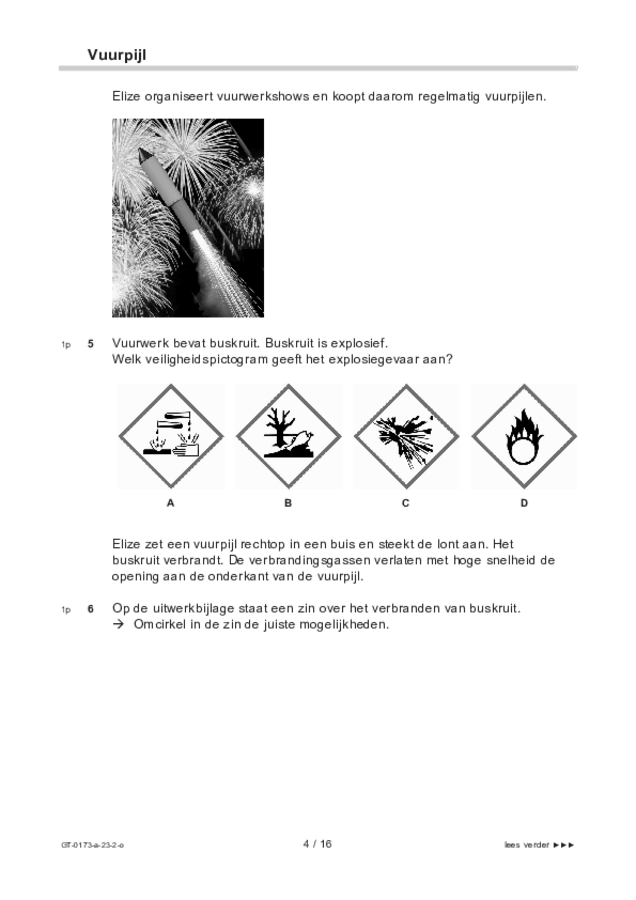 Opgaven examen VMBO GLTL natuur- en scheikunde 1 2023, tijdvak 2. Pagina 4