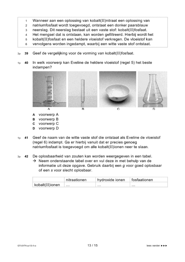 Opgaven examen VMBO GLTL natuur- en scheikunde 2 2013, tijdvak 1. Pagina 13