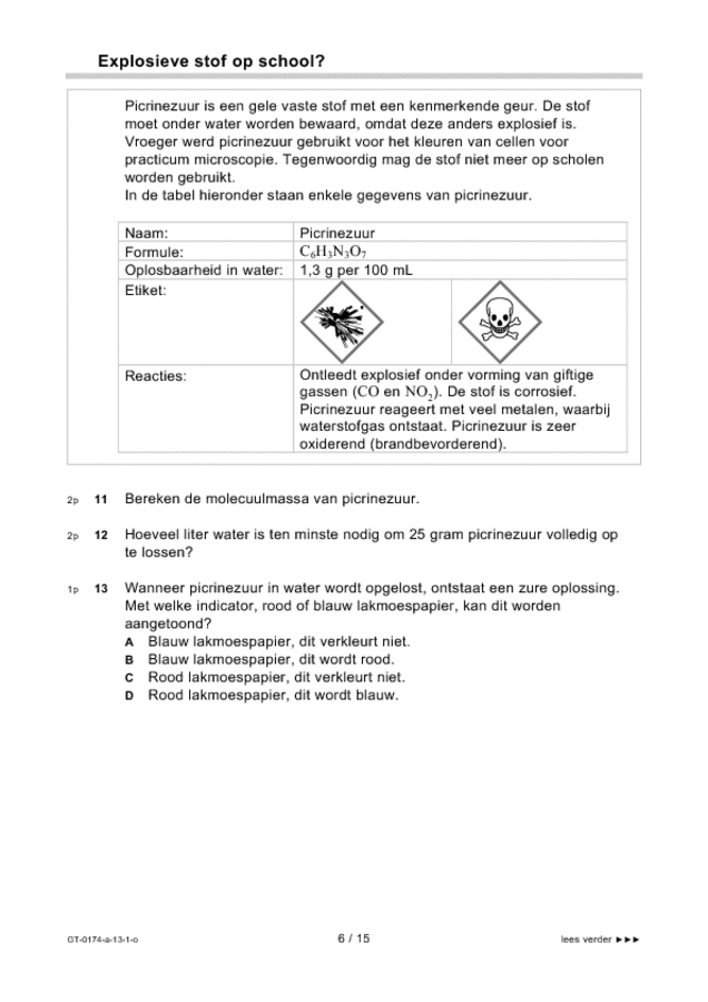 Opgaven examen VMBO GLTL natuur- en scheikunde 2 2013, tijdvak 1. Pagina 6