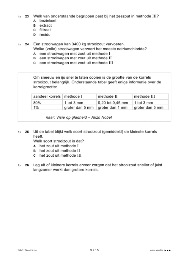 Opgaven examen VMBO GLTL natuur- en scheikunde 2 2013, tijdvak 1. Pagina 9