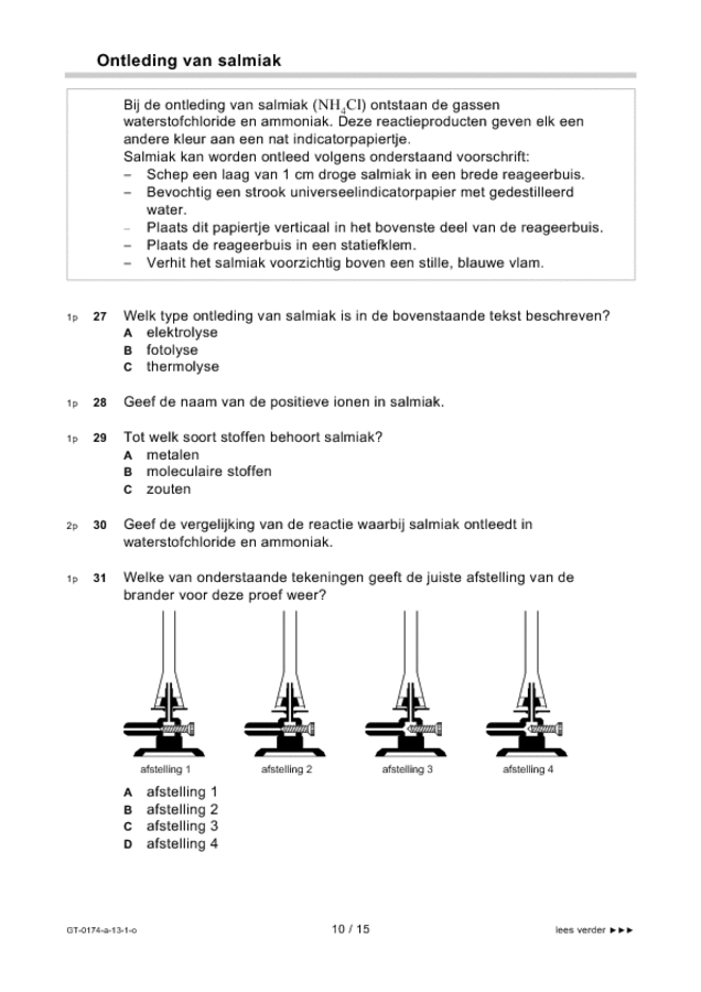 Opgaven examen VMBO GLTL natuur- en scheikunde 2 2013, tijdvak 1. Pagina 10