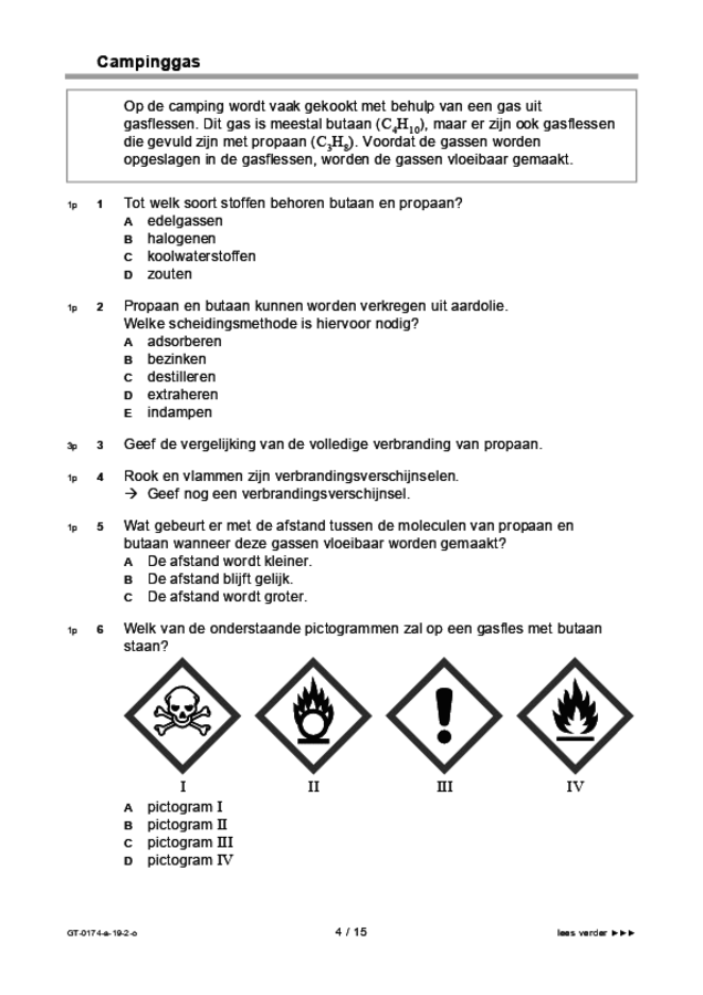 Opgaven examen VMBO GLTL natuur- en scheikunde 2 2019, tijdvak 2. Pagina 4