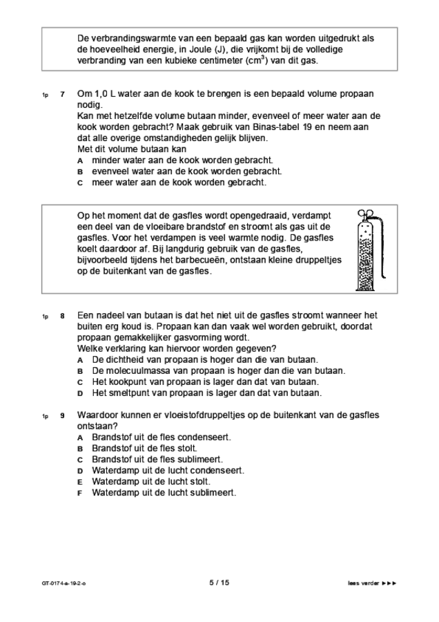 Opgaven examen VMBO GLTL natuur- en scheikunde 2 2019, tijdvak 2. Pagina 5