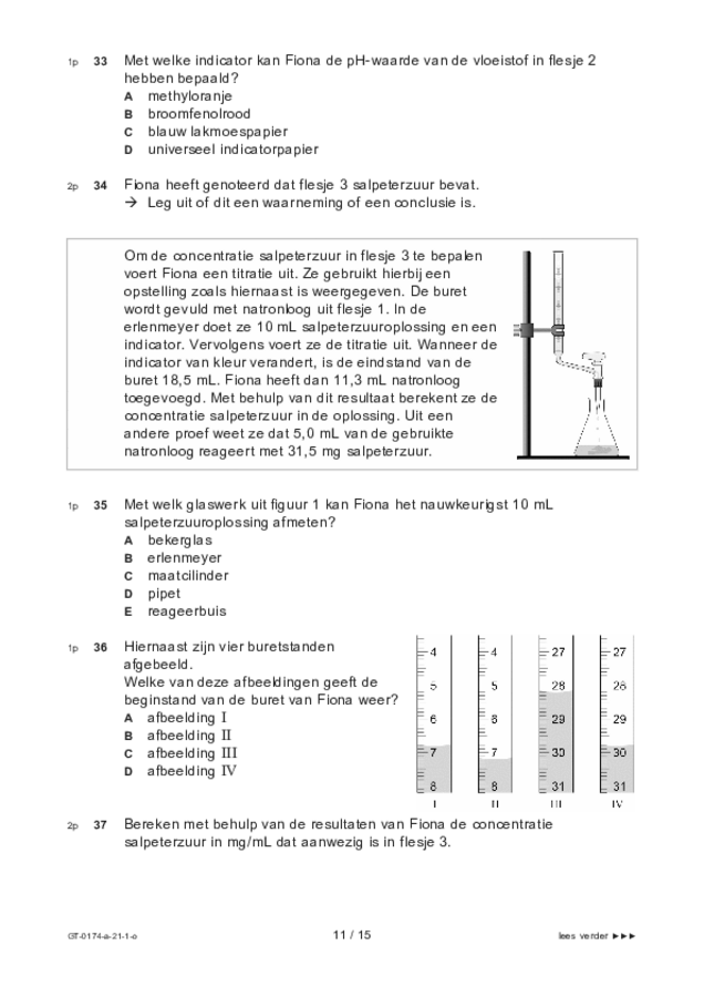 Opgaven examen VMBO GLTL natuur- en scheikunde 2 2021, tijdvak 1. Pagina 11