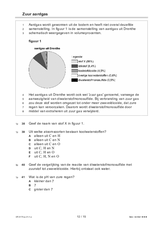 Opgaven examen VMBO GLTL natuur- en scheikunde 2 2021, tijdvak 1. Pagina 12