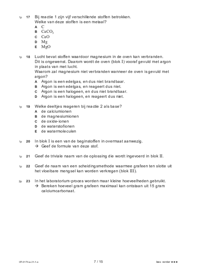 Opgaven examen VMBO GLTL natuur- en scheikunde 2 2021, tijdvak 1. Pagina 7