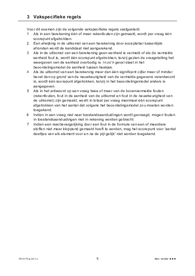 Correctievoorschrift examen VMBO GLTL natuur- en scheikunde 2 2022, tijdvak 1. Pagina 5