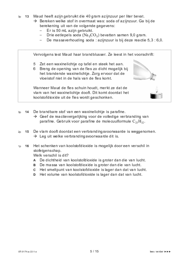 Opgaven examen VMBO GLTL natuur- en scheikunde 2 2022, tijdvak 1. Pagina 5