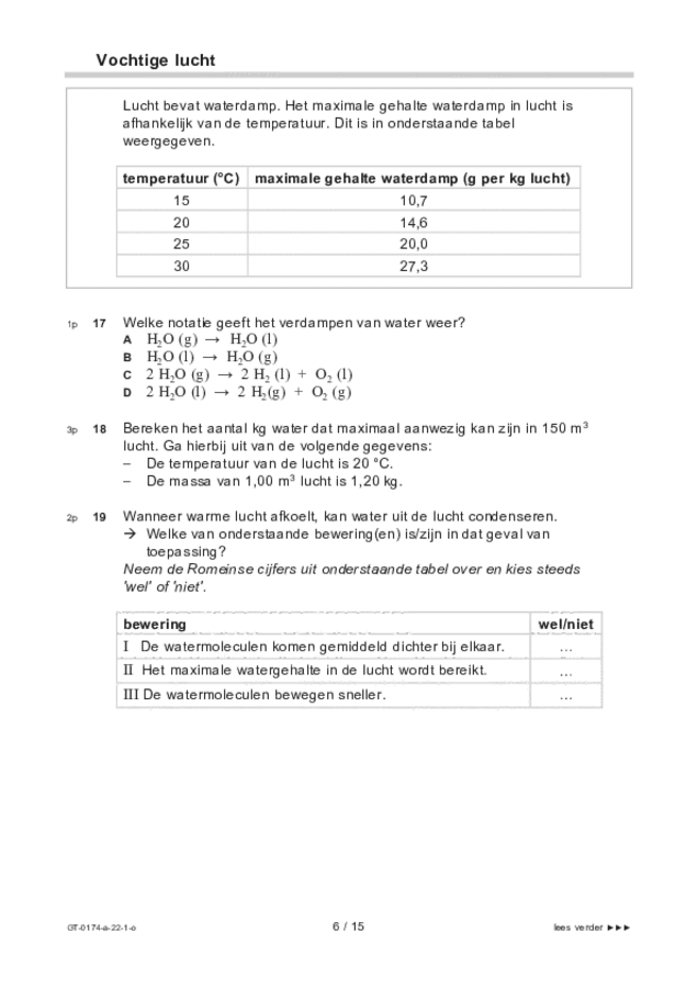 Opgaven examen VMBO GLTL natuur- en scheikunde 2 2022, tijdvak 1. Pagina 6