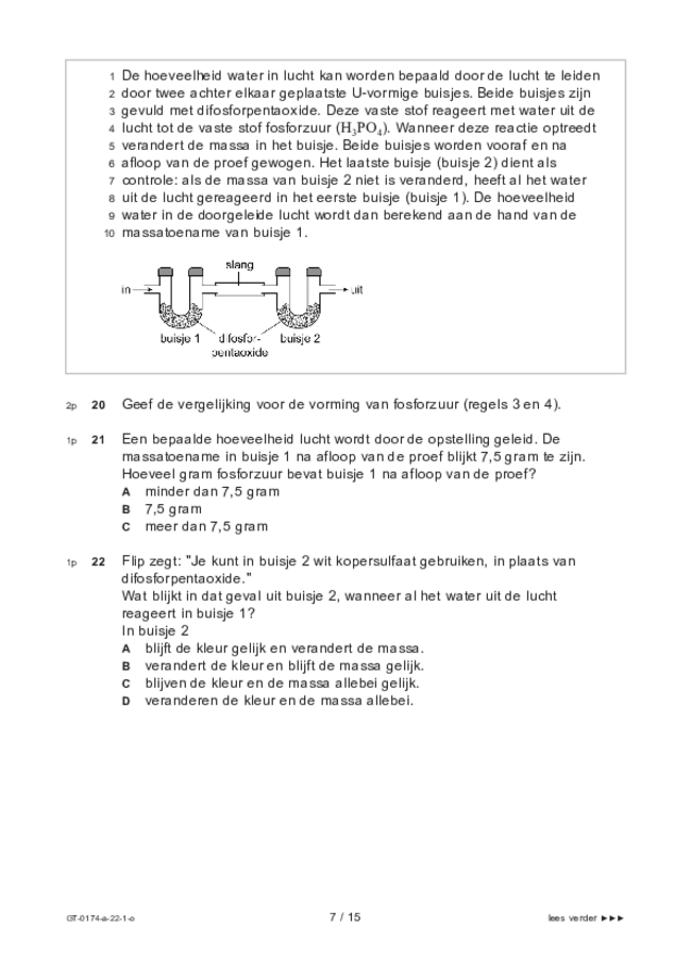 Opgaven examen VMBO GLTL natuur- en scheikunde 2 2022, tijdvak 1. Pagina 7