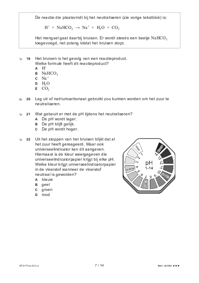 Opgaven examen VMBO GLTL natuur- en scheikunde 2 2022, tijdvak 2. Pagina 7