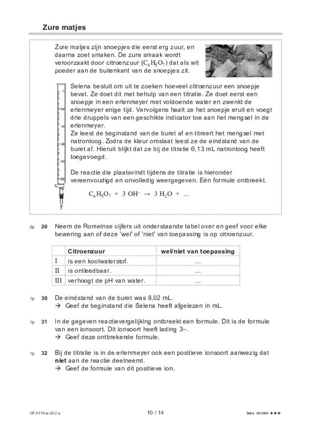 Opgaven examen VMBO GLTL natuur- en scheikunde 2 2022, tijdvak 2. Pagina 10