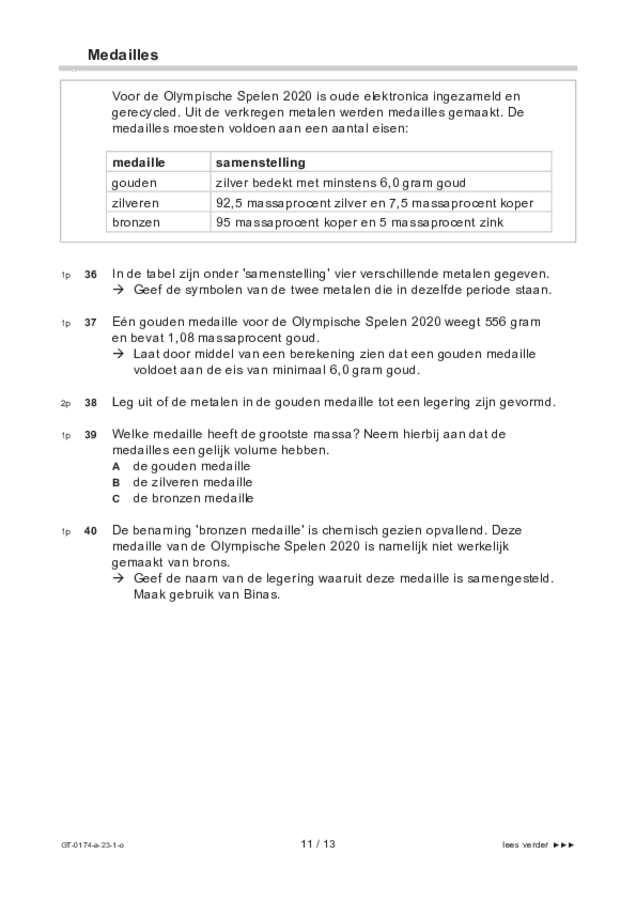 Opgaven examen VMBO GLTL natuur- en scheikunde 2 2023, tijdvak 1. Pagina 11