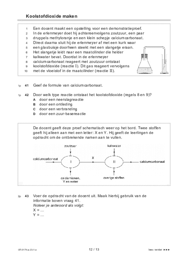 Opgaven examen VMBO GLTL natuur- en scheikunde 2 2023, tijdvak 1. Pagina 12