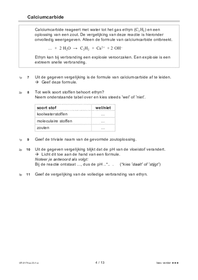 Opgaven examen VMBO GLTL natuur- en scheikunde 2 2023, tijdvak 1. Pagina 4