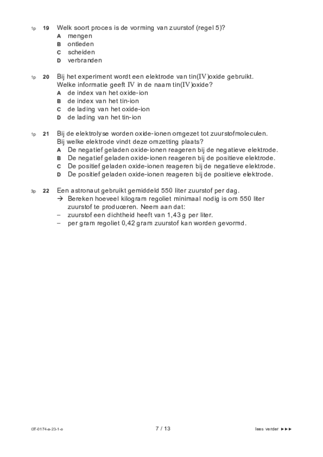 Opgaven examen VMBO GLTL natuur- en scheikunde 2 2023, tijdvak 1. Pagina 7